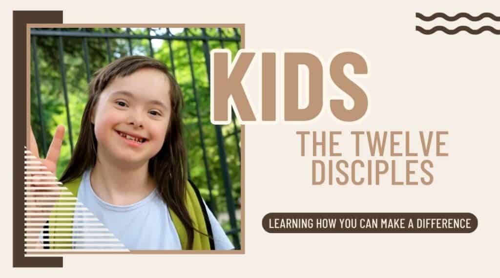 Image of a young downsyndrome girl wearing a blue tshirt about ten years old with long dark hair. Standing infront of a fence wearing a green backpack.