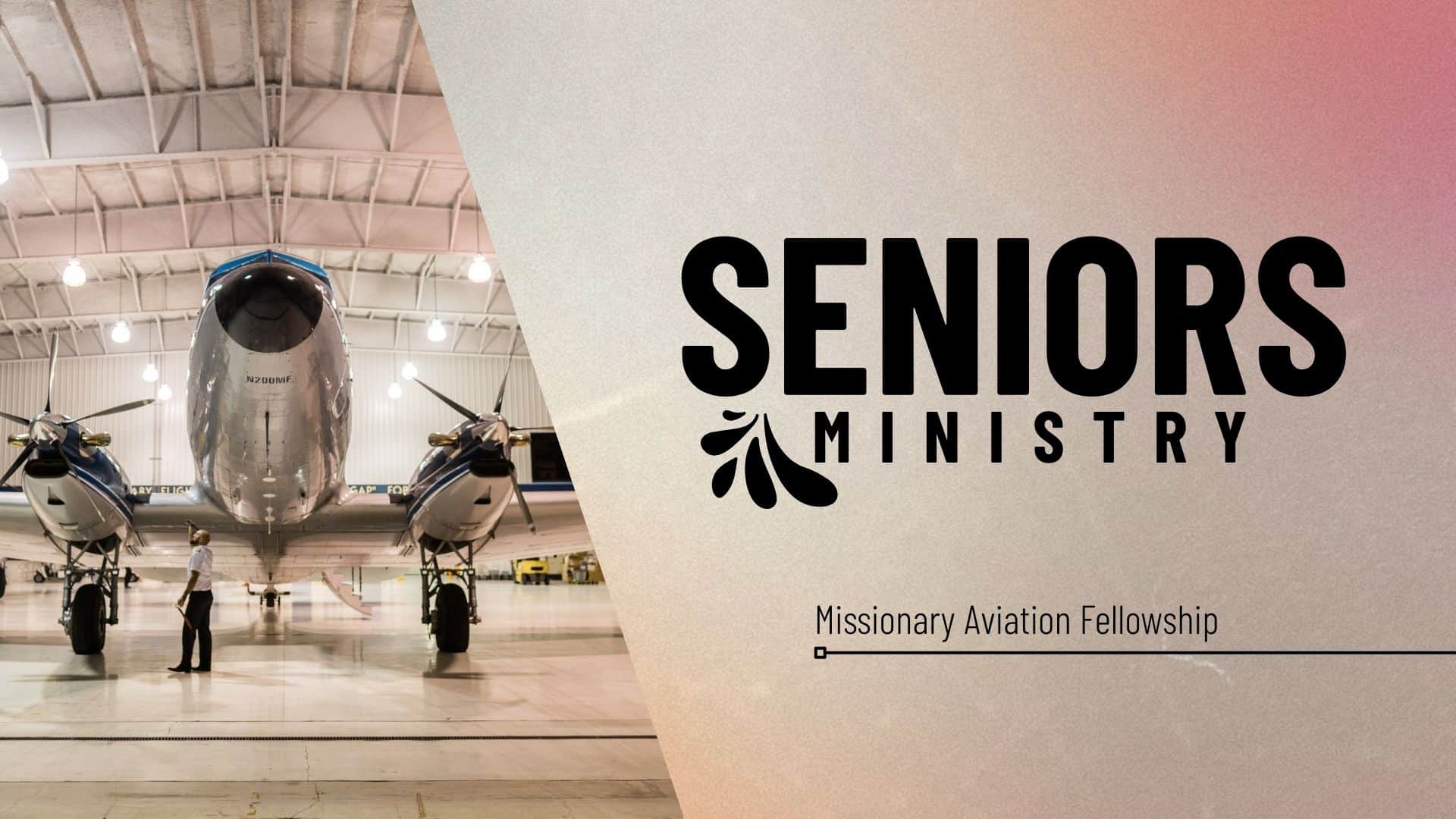 Image of a beautiful silver plane in a hanger with the piolt looking over it