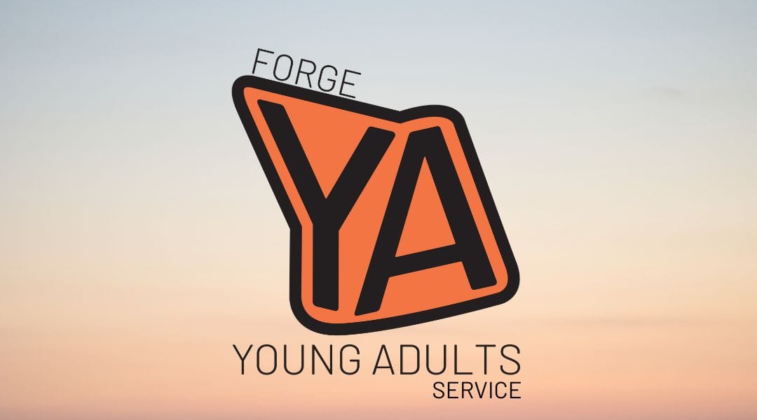 Forge Young Adults Service orange and black logo