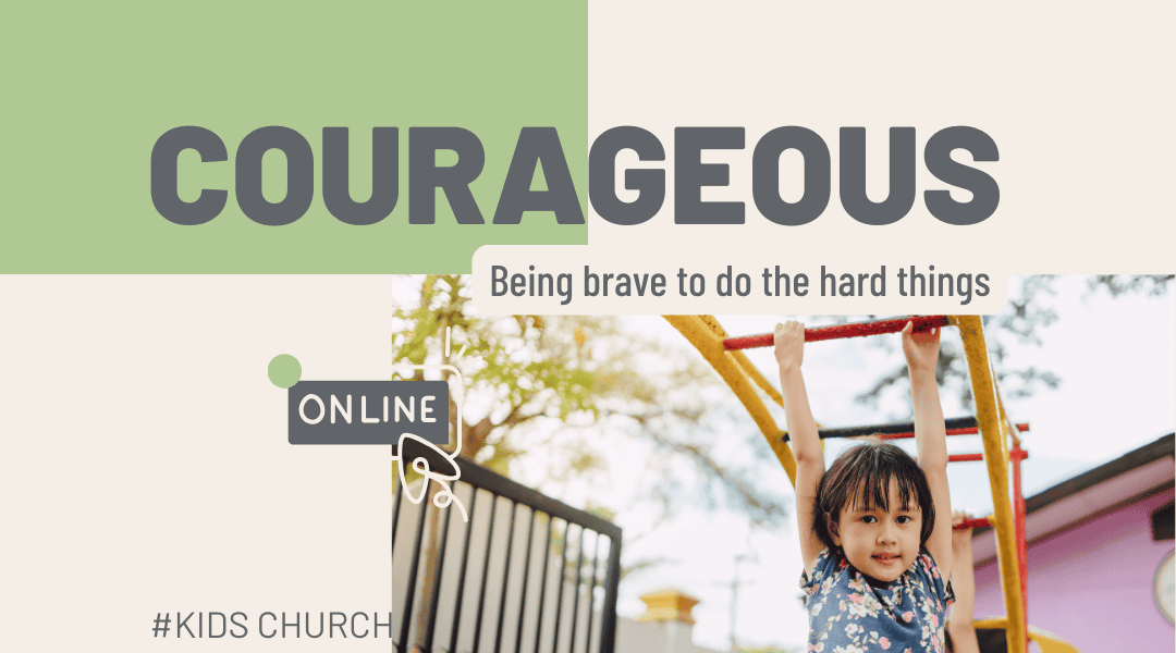 Image of a six year old girl hanging from the monkey bars outside wearing a dress with blue sky and clear weather.