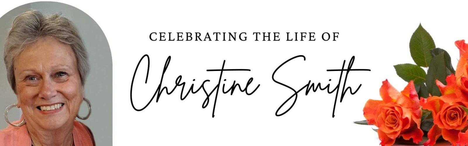 Christine Smith. Beautiful lady smiling wearing an orange top.