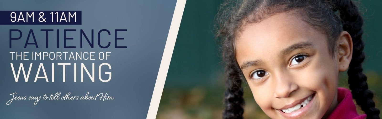 Image of a five year old girl with black hair and a big smile. Patience, the importance of waiting.