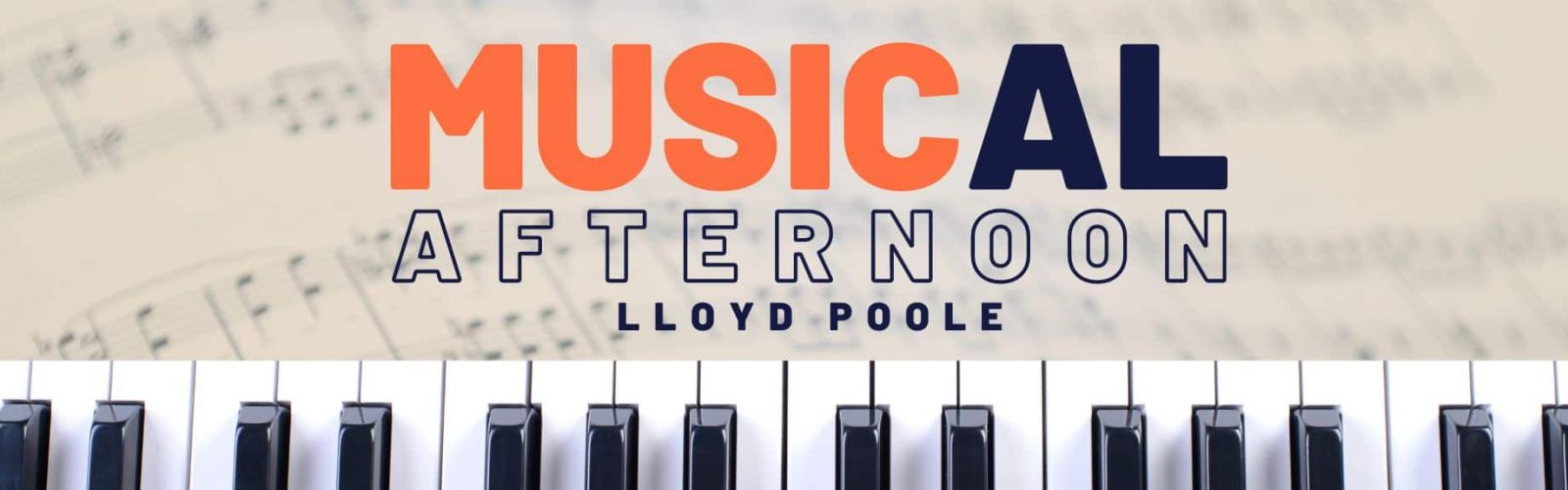 Musical afteroon with Lloyd Poole. Keyboard photo.