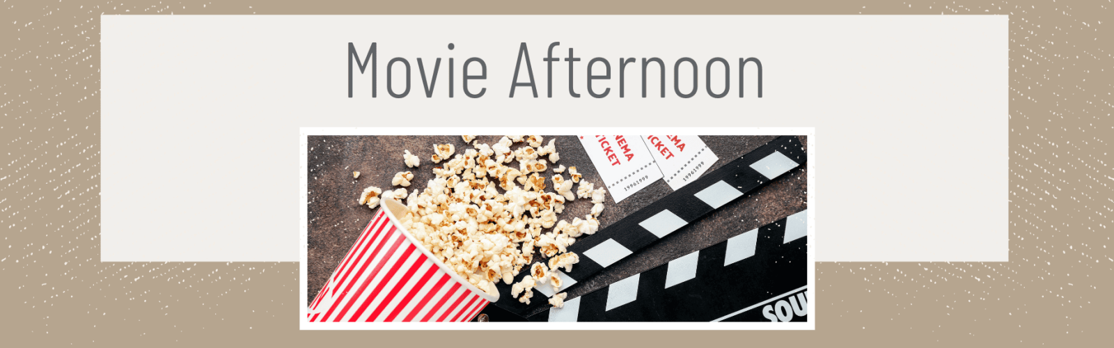 Imgae of popcorn and movie tickets